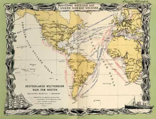 Deutsches Kaiserreich Deutschland Kolonien Geografie Erdkunde Schulbuch 1908