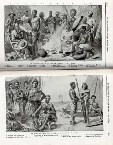 Deutsches Kaiserreich Deutschland Kolonien Geografie Erdkunde Schulbuch 1908