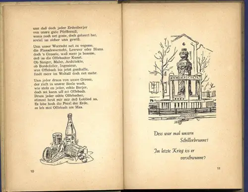 Hessen Offenbach Pfefferniss Verse Geschichten Mundart Karl Eichhorn Buch 1960