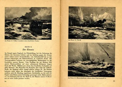 Weltkrieg Berlin Kampf zur See Reichs Marine Ausstellung Sonderschau Buch 1942