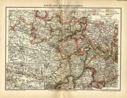 Westfalen Lippe Detmold Weser Landschaft Geschichte Heimat Volkskunde 1925