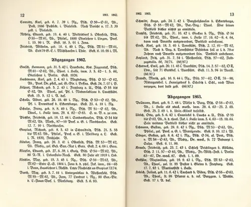 Sachsen Anhalt Saale Naumburg Dom Gymnasium Stammbuch Schüler Liste 1930