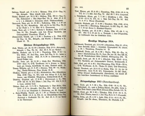 Sachsen Anhalt Saale Naumburg Dom Gymnasium Stammbuch Schüler Liste 1930