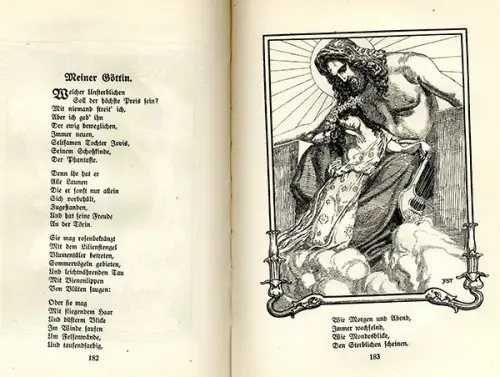 Deutsche Literatur Goethe Gedichte Franz Stassen Kunst Grafik Buch 1922