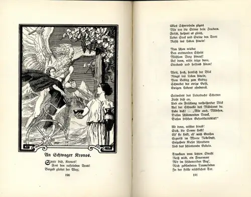 Deutsche Literatur Goethe Gedichte Franz Stassen Kunst Grafik Buch 1922