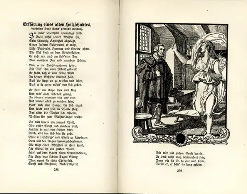 Deutsche Literatur Goethe Gedichte Franz Stassen Kunst Grafik Buch 1922