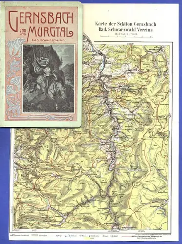 Baden Schwarzwald Gernsbach Murgtal Stadt Geschichte Adressbuch Reiseführer 1910