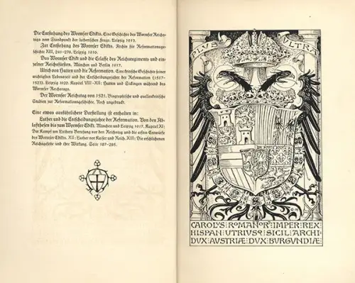 Rhein Hessen Luther Reformation 400 Jahre Wormser Reichstag Festschrift 1921
