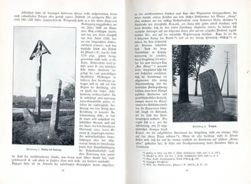 Sachsen Mittelalter Geschichte Steinkreuze Feldsteine Standorte Buch 1916