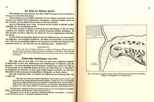 Rhein Pfalz Mittelalter Bad Münster Ebernburg Geschichte Architektur Buch 1917
