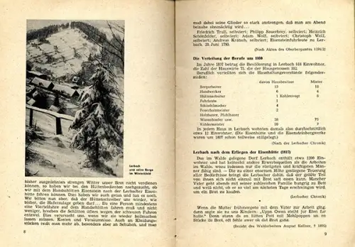 Niedersachsen Harz Osterode Lerbch Geschichte Chronik Bergbau Heimatbuch 1954
