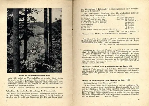 Niedersachsen Harz Osterode Lerbch Geschichte Chronik Bergbau Heimatbuch 1954