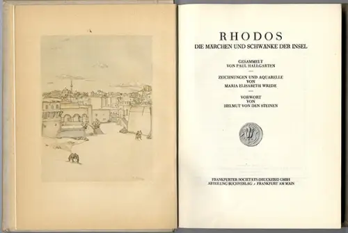 Griechenland Insel Rhodos Volkskunde Märchen Legenden Kunst Grafik Buch 1929