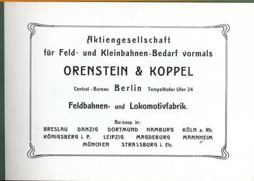 Eisenbahn Kleinbahn Waldbahn Gartow Orenstein Koppel Lokomotiv Fabrik 1992