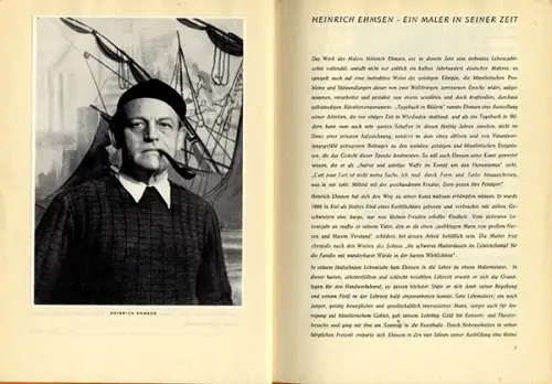 Kunst Malerei Realismus Berlin Heinrich Ehmsen 70. Geburtstag Festschrift 1956