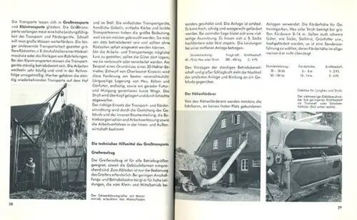 Deutschland Landwirtschaft Technik Mechanisierung Silobau Transport Buch 1955