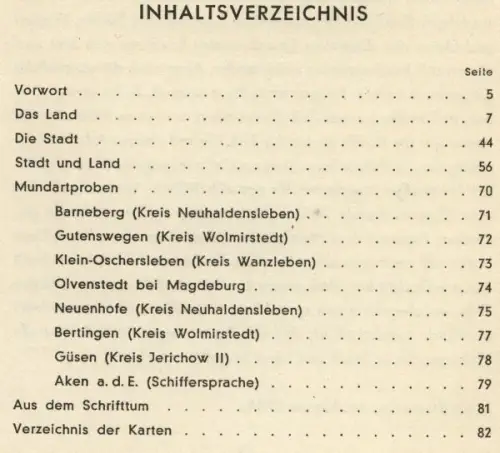 Sachsen Anhalt Magdeburg Elbe Heimat Dialekt Sprache Mundart Heimatbuch 1938