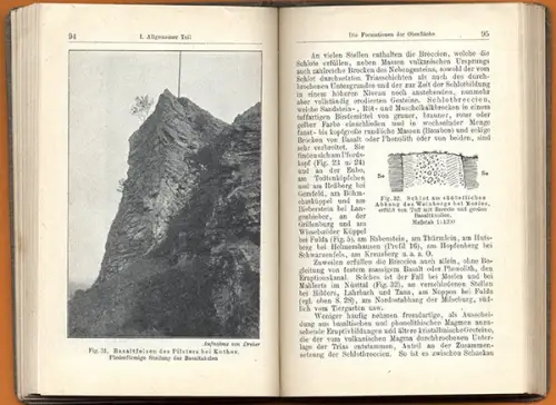 Hessen Rhön Fulda Wasserkuppe Geologie Klima Erdgeschichte Exkursion Führer 1916