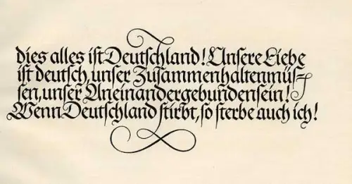 Preussen Königin Luise Scherenschnitt Schriftkunst Typografie Offenbach 1944