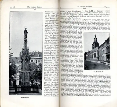 Rhein Köln Stadt Geschichte Verkehr Stadtplan Werbung alter Reiseführer 1905