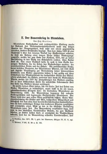 Sachsen Anhalt Unstrut  Nebra 1000 Jahre Memleben Kloster Dorf Geschichte 1936