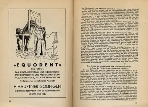 Niedersachsen Hannover 170 Jahre Tierärztliche Hochschule Festschrift 1948