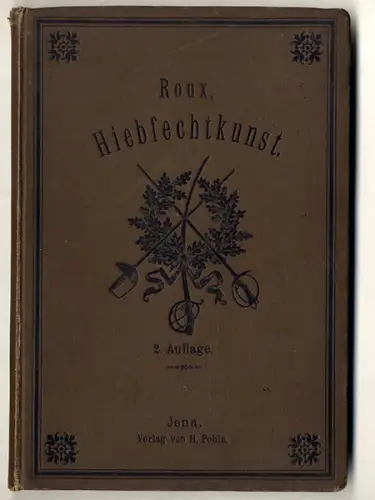 Sport Fechtkunst Hiebfechten Säbel Mensur Comment Lehrbuch Jena 1889
