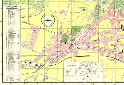 Sachsen Anhalt Harz Ballenstedt Stadtplan Werbung Reklame Falt Prospekt 1932