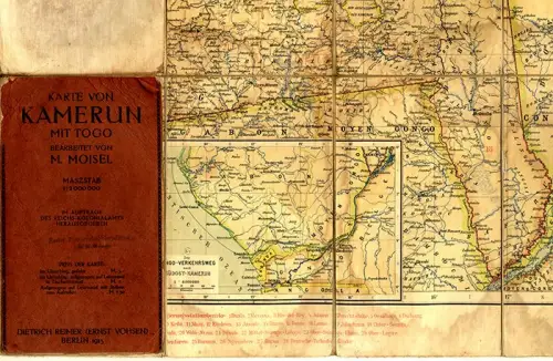 Deutsche Kolonien Afrika Kamerun Togo Alte Landkarte Reichskolonialamt 1913