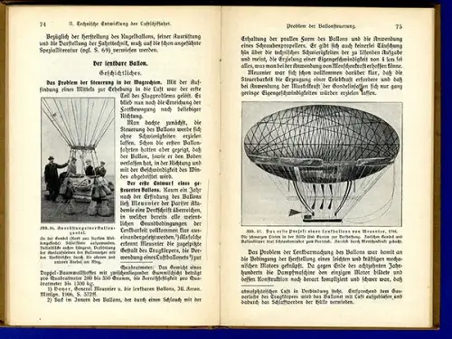 Luftfahrt Geschichte Ballon Flug Zeppelin Technik Luftschiffahrt Handbuch 1911