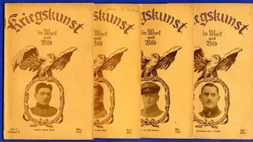 Weltkrieg Militär Geschichte Kriegskunst Zeitschrift 10 Hefte 1924-1929