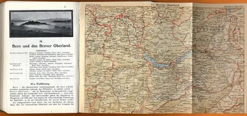 Schweiz Alpen Tessin Wallis Comer See Zürich llustrierter Reiseführer 1914