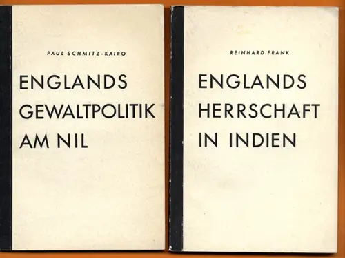 Kolonien Geschichte Englische Herrschaft Verbrechen in Indien Ägypten Buch 1940