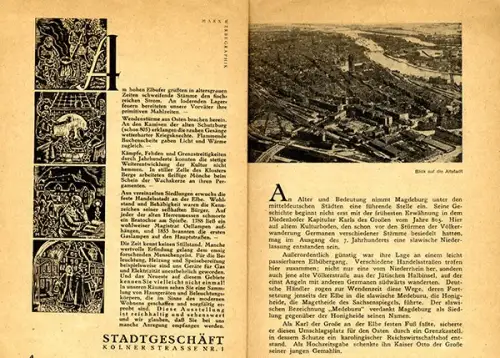 Magdeburg Elbe Stadt Geschichte Wirtschaft Politik Architektur Chronik 1931