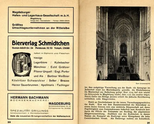 Magdeburg Elbe Stadt Geschichte Wirtschaft Politik Architektur Chronik 1931