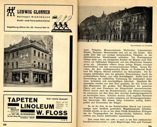 Magdeburg Elbe Stadt Geschichte Wirtschaft Politik Architektur Chronik 1931