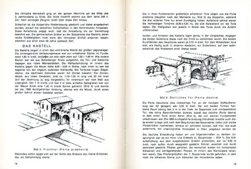 Bayern Mainfranken Limes Archäologie Stockstadt Römer Burg Kastell Buch 1968
