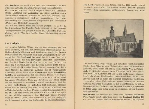 Hessen Wetterau Butzbach Stadt Geschichte Chronik Reiseführer 1961