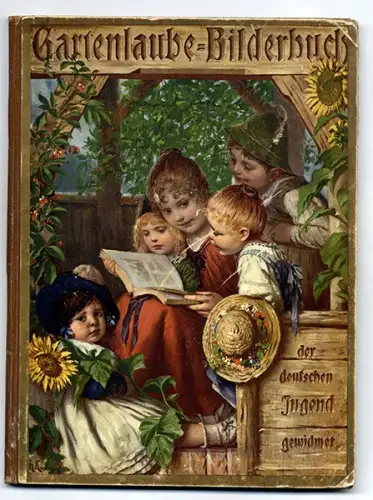 Gartenlaube Kunst Grafik Jugendstil Kinder Bilderbuch um 1900