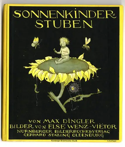 Altes Kinderbuch Sonnenkinder Stuben illustriert von Ilse Wenz Vietor 1925