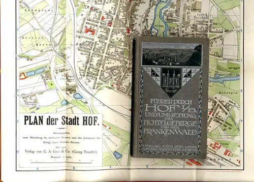 Bayern Hof Frankenwald Saale Steinwald Vogtland Reiseführer Wanderbuch 1910