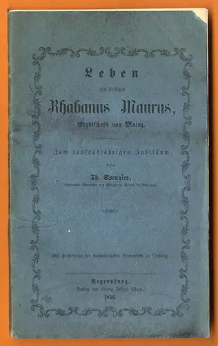 Kirchen Geschichte Heiliger Rhabanus Maurus Erzbischof von Mainz Buch 1856
