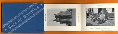 Belgien Brüssel Reise Souvenier Leporello Fotoalbum 1900