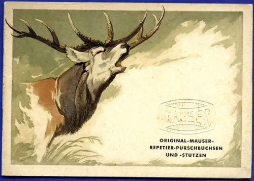 Oberndorf Mauser Jagd Waffen Repetier Büchsen Stutzen Katalog Preisliste 1937