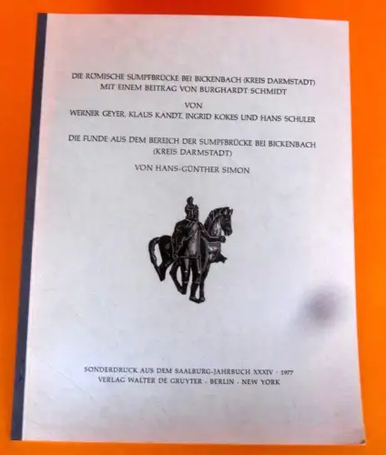 Hessen Bergstraße Archäologie Geschichte Römische Sumpfbrücke Bickenbach 1977