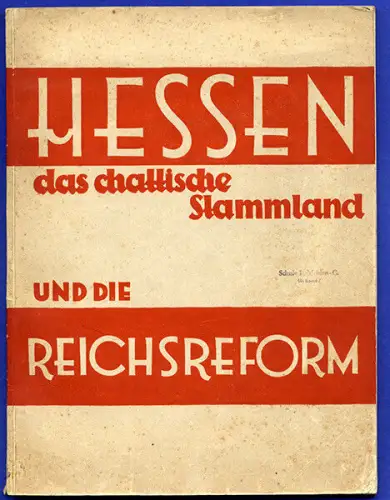 Hessen Verwaltung Politik Geschichte Reichsreform Grenzen Wirtschaft 1932