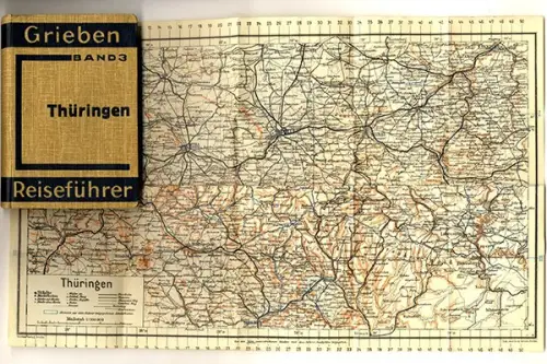 Thüringen Arnstadt Jena Ilmenau Pösneck Erfurt Inselsberg Tabarz Wanderbuch 1914