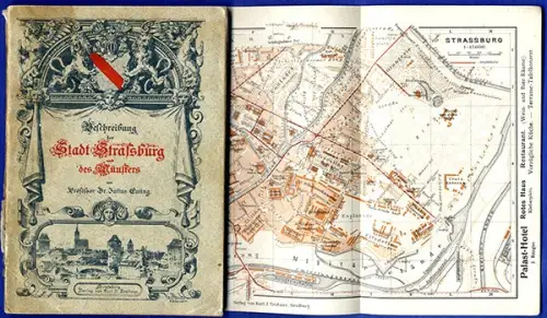Elsaß Straßburg Vogesen Stadt Geschichte alter Reiseführer Jugendstil 1901