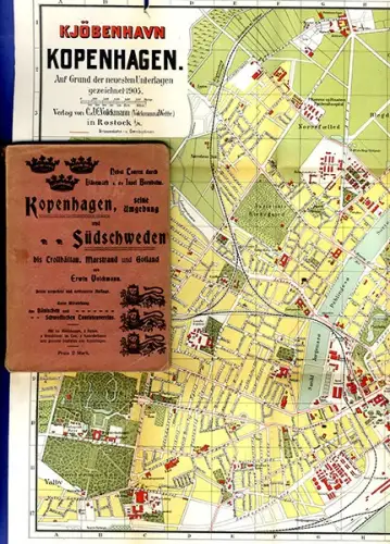 Dänemark Kopenhagen Bornholm Gotland Südschweden alter Reiseführer 1906