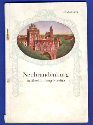 Mecklenburg Neubrandenburg Stadt Geschichte Reiseführer Werbung Reklame 1925